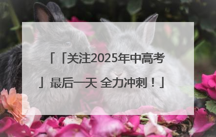 「关注2025年中高考」最后一天 全力冲刺！