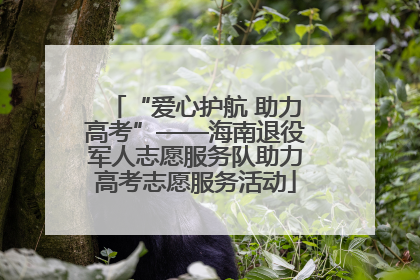“爱心护航 助力高考”——海南退役军人志愿服务队助力高考志愿服务活动