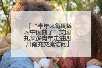 “半年来每周练习中国曲子”美国托莱多青年走进四川南充交流访问