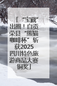 “宝藏”出圈！自贡荣县“熊猫咖啡杯”斩获2025四川特色旅游商品大赛铜奖