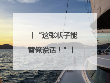 “这张状子能替俺说话！”