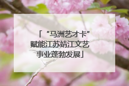 “马洲艺才卡”赋能江苏靖江文艺事业蓬勃发展
