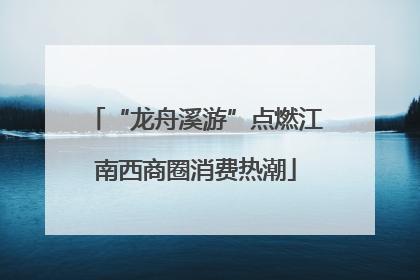 “龙舟溪游”点燃江南西商圈消费热潮