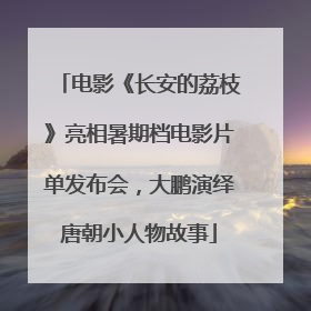 电影《长安的荔枝》亮相暑期档电影片单发布会，大鹏演绎唐朝小人物故事