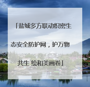 盐城多方联动织密生态安全防护网，护万物共生 绘和美画卷