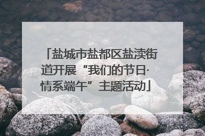 盐城市盐都区盐渎街道开展“我们的节日·情系端午”主题活动