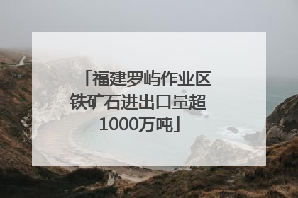 福建罗屿作业区铁矿石进出口量超1000万吨