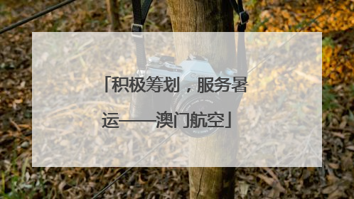 积极筹划，服务暑运——澳门航空