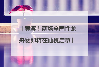 竞渡！两场全国性龙舟赛即将在仙桃启幕