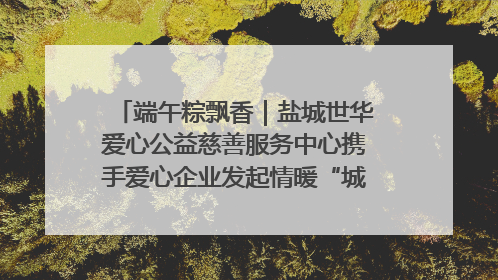 端午粽飘香｜盐城世华爱心公益慈善服务中心携手爱心企业发起情暖“城市守护者”慰问活动