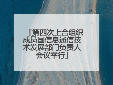 第四次上合组织成员国信息通信技术发展部门负责人会议举行