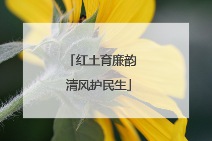 红土育廉韵 清风护民生