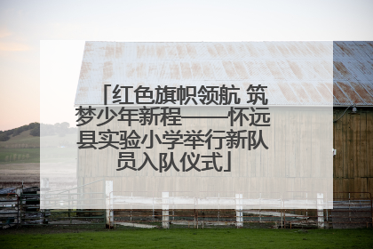 红色旗帜领航 筑梦少年新程——怀远县实验小学举行新队员入队仪式