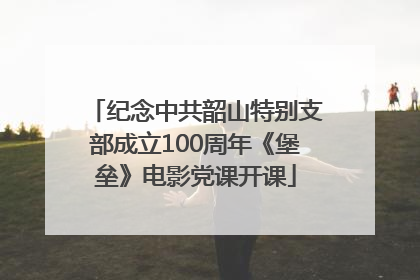 纪念中共韶山特别支部成立100周年《堡垒》电影党课开课