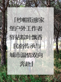纱帽街廖家堡户外工作者驿站粽叶飘香 民俗传承与城市温情双向奔赴