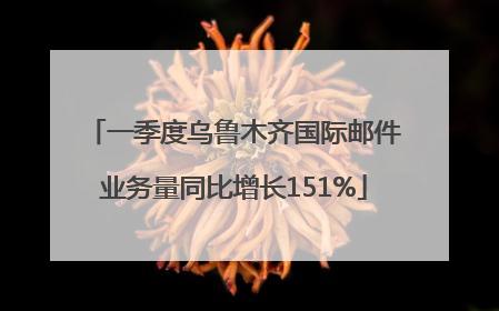 一季度乌鲁木齐国际邮件业务量同比增长151%