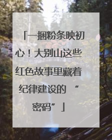 一捆粉条映初心！大别山这些红色故事里藏着纪律建设的 “密码”
