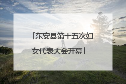 东安县第十五次妇女代表大会开幕