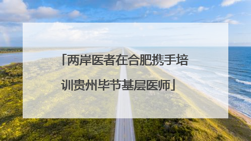 两岸医者在合肥携手培训贵州毕节基层医师