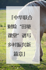 中华联合财险“田埂课堂”谱写乡村振兴新篇章