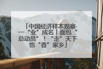 中国经济样本观察·一“业”成名丨面包“总动员”！“走”天下也“香”家乡