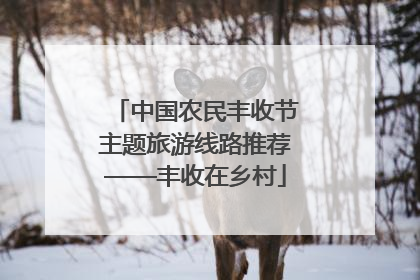 中国农民丰收节主题旅游线路推荐——丰收在乡村
