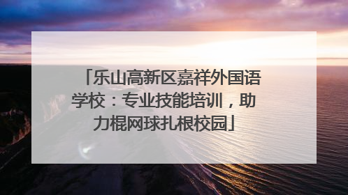 乐山高新区嘉祥外国语学校：专业技能培训，助力棍网球扎根校园