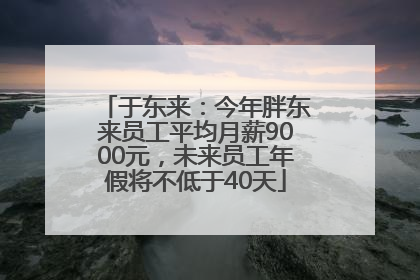于东来：今年胖东来员工平均月薪9000元，未来员工年假将不低于40天
