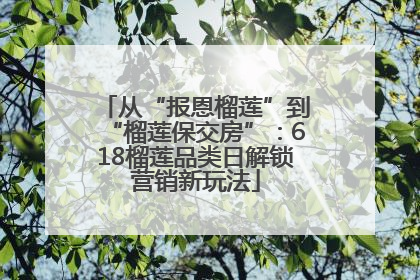 从“报恩榴莲”到“榴莲保交房”：618榴莲品类日解锁营销新玩法