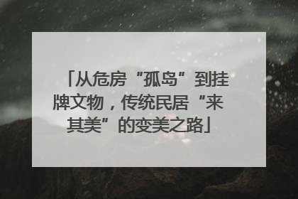 从危房“孤岛”到挂牌文物，传统民居“来其美”的变美之路