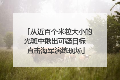 从近百个米粒大小的光斑中揪出可疑目标 直击海军演练现场
