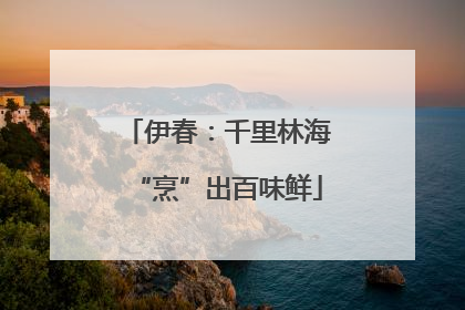 伊春：千里林海“烹”出百味鲜
