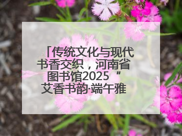 传统文化与现代书香交织，河南省图书馆2025“艾香书韵·端午雅集”举办