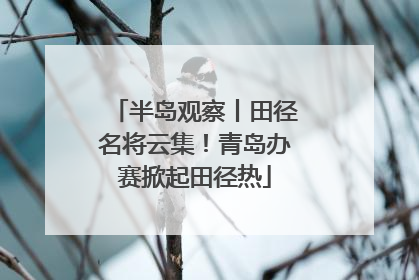 半岛观察丨田径名将云集！青岛办赛掀起田径热
