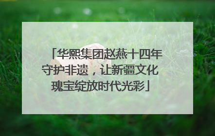 华熙集团赵燕十四年守护非遗，让新疆文化瑰宝绽放时代光彩