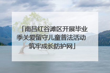 南昌红谷滩区开展毕业季关爱留守儿童普法活动 筑牢成长防护网