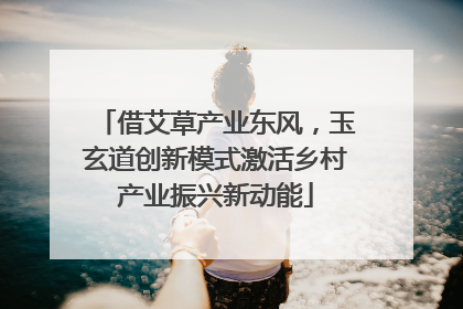 借艾草产业东风，玉玄道创新模式激活乡村产业振兴新动能