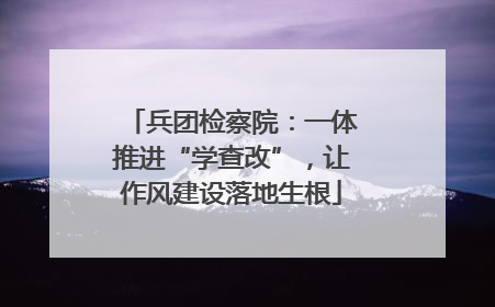 兵团检察院：一体推进“学查改”，让作风建设落地生根