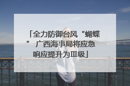 全力防御台风“蝴蝶” 广西海事局将应急响应提升为Ⅲ级