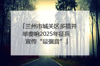 兰州市城关区多措并举奏响2025年征兵宣传“最强音”