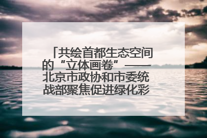 共绘首都生态空间的“立体画卷”——北京市政协和市委统战部聚焦促进绿化彩化美化生态空间建设联合协商议政