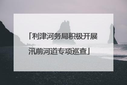 利津河务局积极开展汛前河道专项巡查