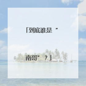 到底谁是“南哥”？