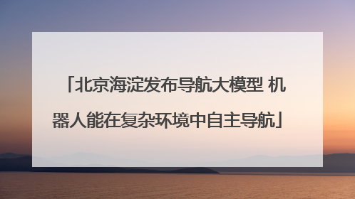 北京海淀发布导航大模型 机器人能在复杂环境中自主导航