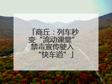 商丘：列车秒变“流动课堂” 禁毒宣传驶入“快车道”
