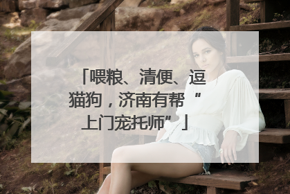 喂粮、清便、逗猫狗，济南有帮“上门宠托师”