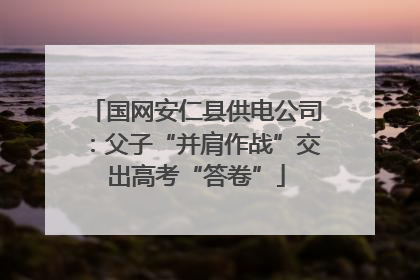 国网安仁县供电公司：父子“并肩作战”交出高考“答卷”