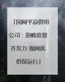 国网平凉供电公司：迎峰度夏齐发力 强网优供保运行