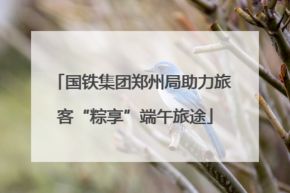 国铁集团郑州局助力旅客“粽享”端午旅途