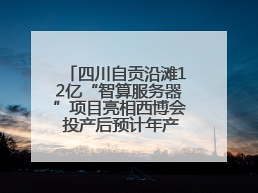 四川自贡沿滩12亿“智算服务器”项目亮相西博会 投产后预计年产值达15亿元